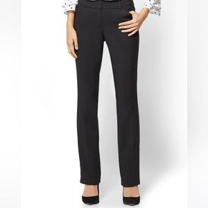 New York & Co Stretch Black and White Straight Leg Pants